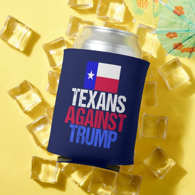 Texaner gegen Trump Blue Dosenkühler (In Situ Sommer)