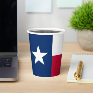 Texanische Flagge, Flagge von Texas Pappbecher