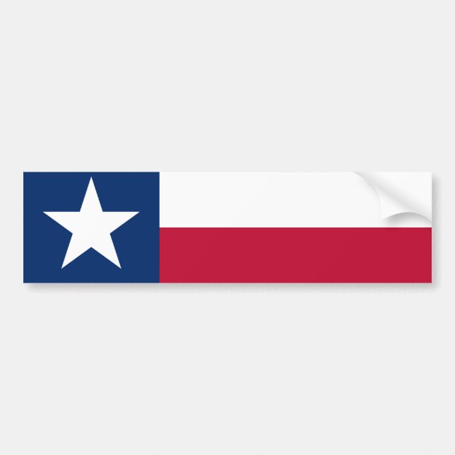 Texanische Staatsflagge (Texas) Autoaufkleber (Vorne)