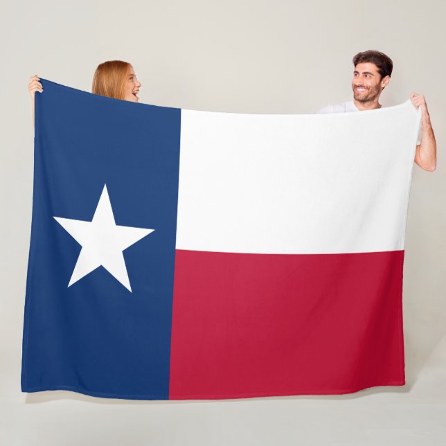 Texanische Staatsflagge (Texas) Fleecedecke (Beispiel)