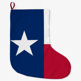 Texanische Staatsflagge (Texas) Großer Weihnachtsstrumpf