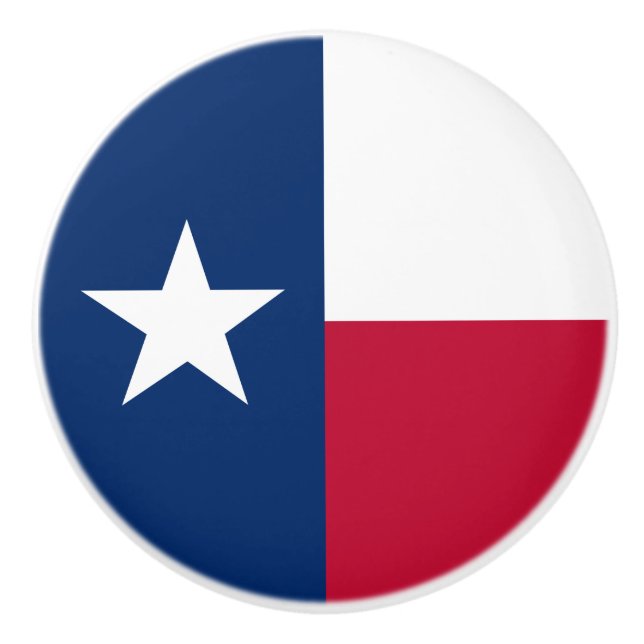 Texanische Staatsflagge (Texas) Keramikknauf (Vorderseite)