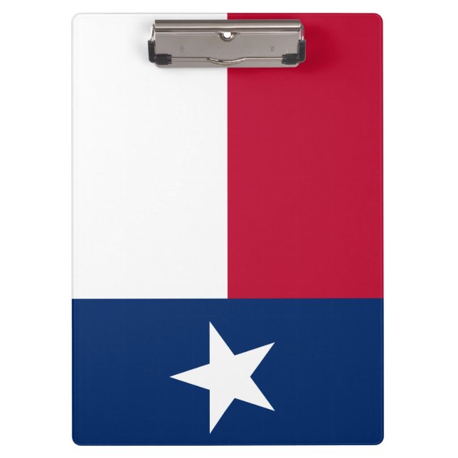 Texanische Staatsflagge (Texas) Klemmbrett (Vorderseite)