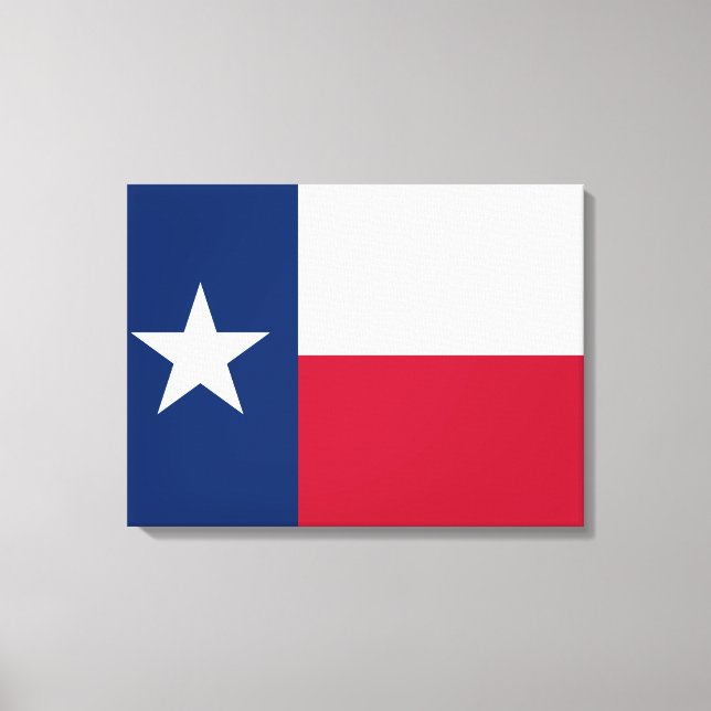 Texanische Staatsflagge (Texas) Leinwanddruck (Vorderseite)
