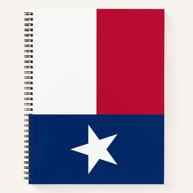 Texanische Staatsflagge (Texas) Notizbuch (Vorderseite)