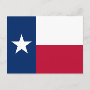 Texanische Staatsflagge (Texas) Postkarte