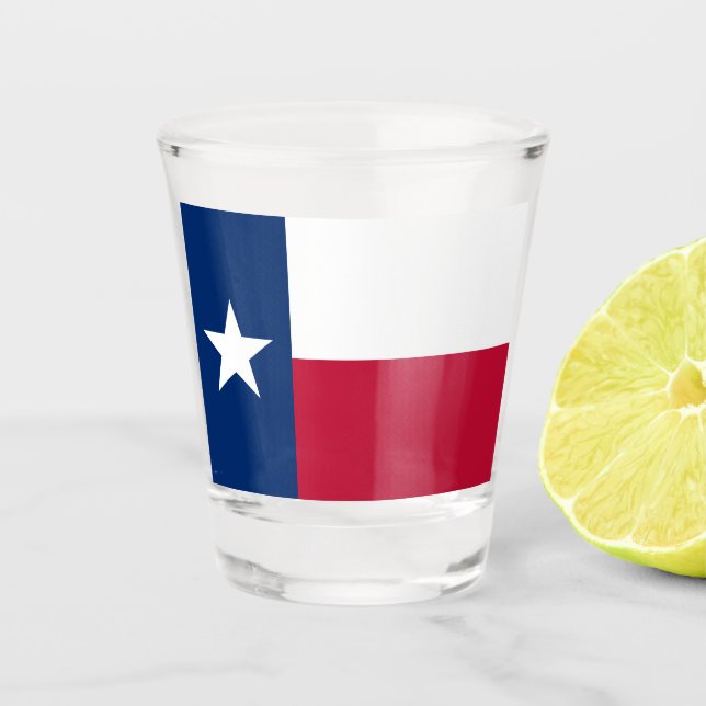 Texanische Staatsflagge (Texas) Schnapsglas (Vorderseite)