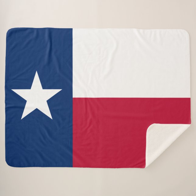 Texanische Staatsflagge (Texas) Sherpadecke (Vorderseite (Horizontal))