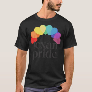 Texanischer Stolz Regenbogen-Herzen Ästhetisches D T-Shirt