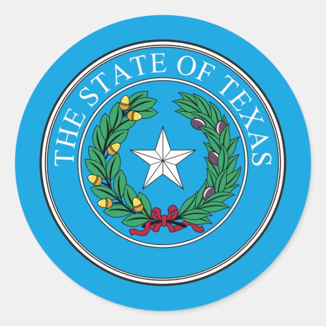 Texanisches Siegel, Siegel von Texas Sticker (Vorderseite)