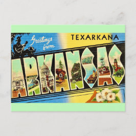 Texarkana Arkansas Retro Postcard Postkarte