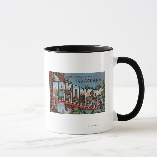 Texarkana, Arkansas (Wasserfallszene) Tasse (Rechts)