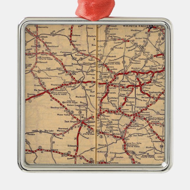 Texas 11 ornament aus metall (Vorne)