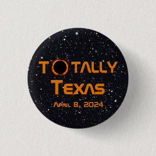 Texas 2024 Solar Eclipse Button