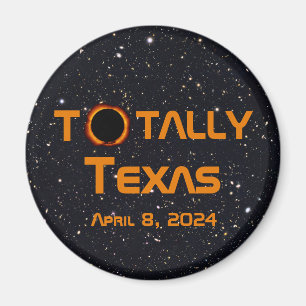 Texas 2024 Solar Eclipse Magnet