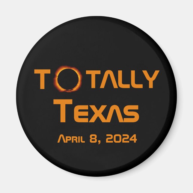 Texas 2024 Solar Eclipse Magnet (Vorne)