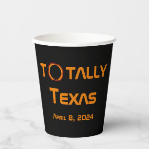 Texas 2024 Solar Eclipse Pappbecher