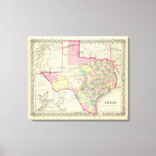 Texas 7 leinwanddruck