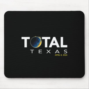 Texas 8. April Total Solar Eclipse 2024 Mousepad