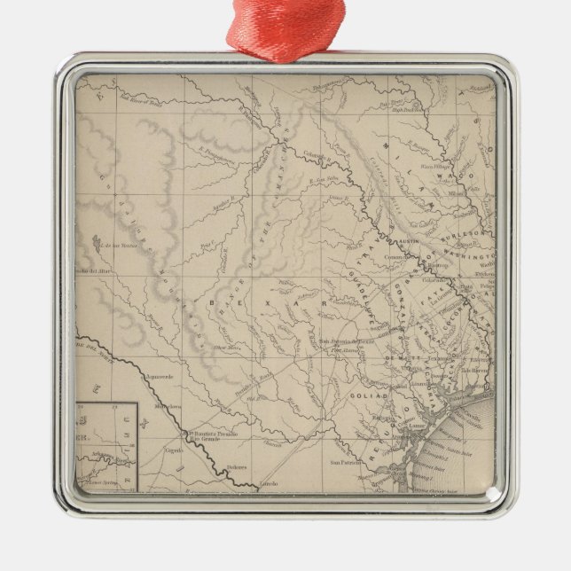 Texas 8 ornament aus metall (Vorne)