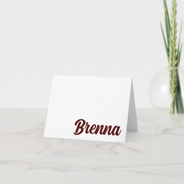 Texas A&M Aggies Gig'em! Personalisierte Karte (Vorderseite)