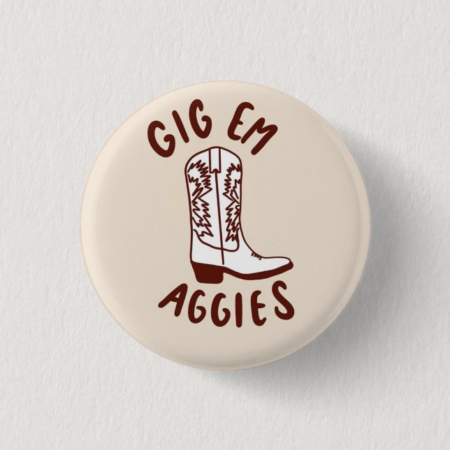 Texas A&M Gameday-Knopf Button (Vorderseite)