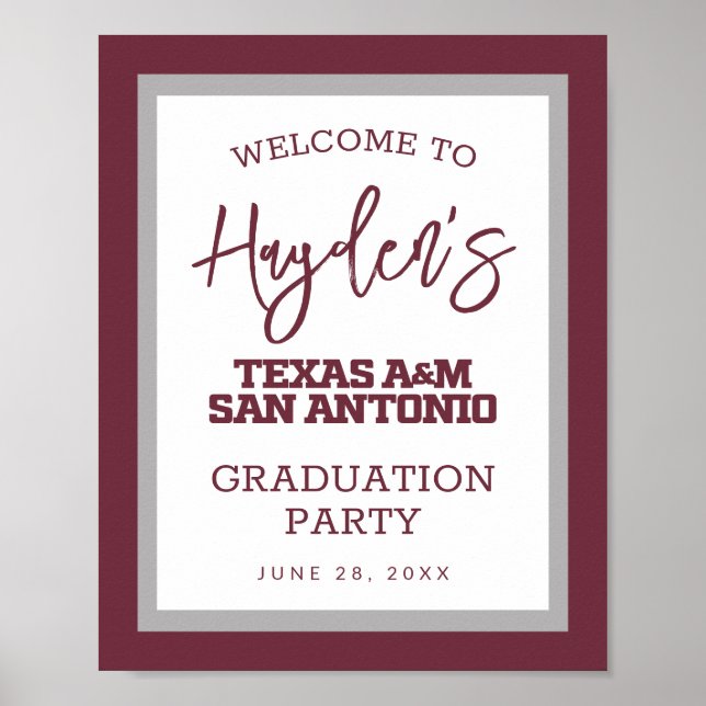 Texas A&M San Antonio Poster (Vorne)