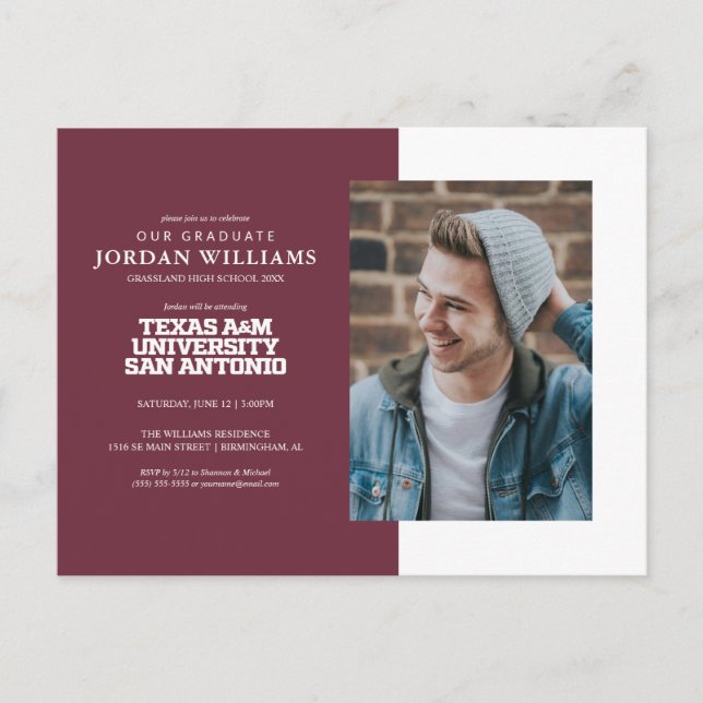 Texas A&M University - San Antonio Ankündigungspostkarte (Vorderseite)