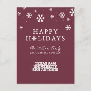 Texas A&M University - San Antonio Feiertagspostkarte