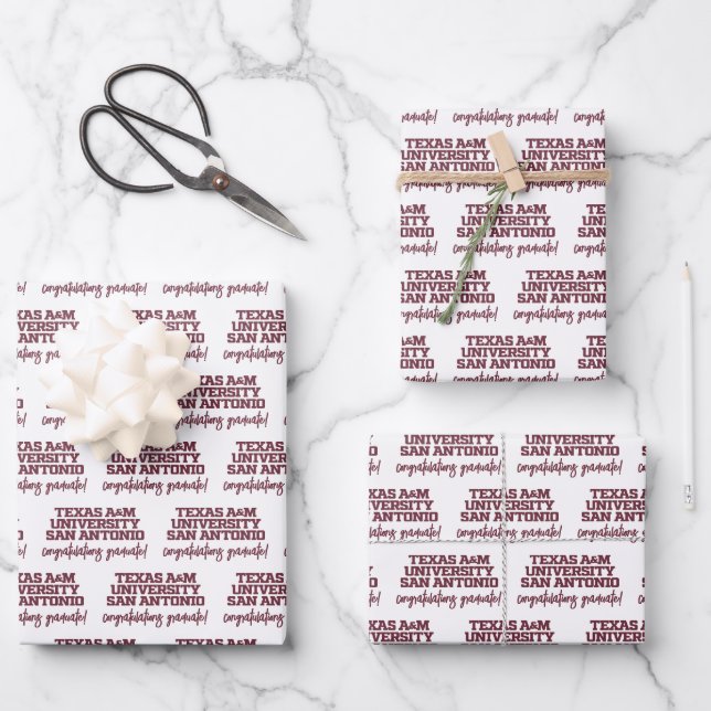 Texas A&M University - San Antonio Geschenkpapier Set (Vorderseite)