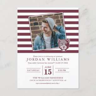 Texas A&M University - San Antonio   Jaguars Ankündigungspostkarte