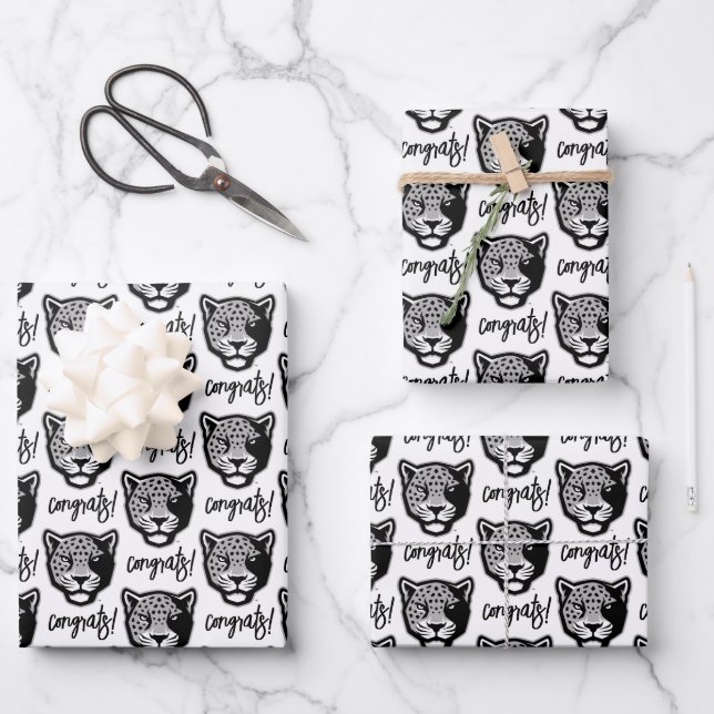 Texas A&M University - San Antonio | Jaguars Geschenkpapier Set (Vorderseite)