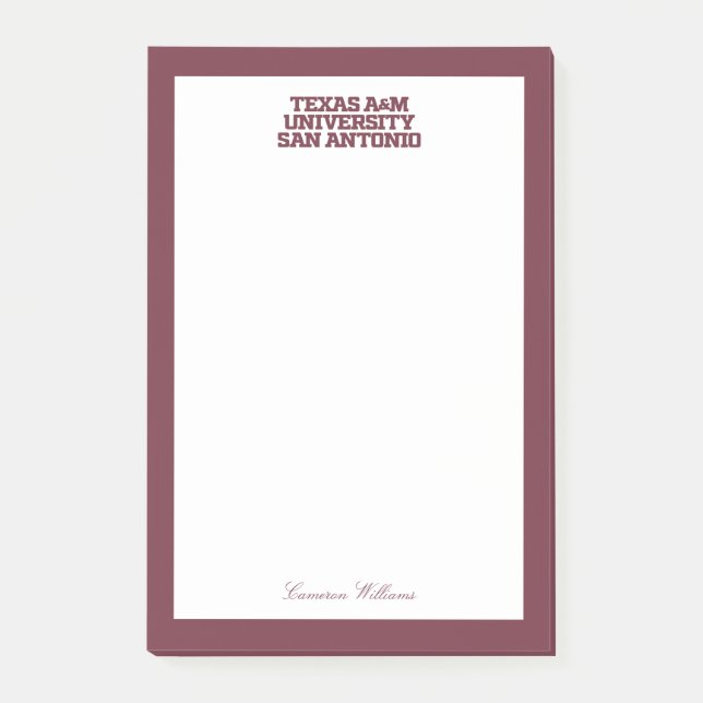 Texas A&M University - San Antonio Post-it Klebezettel (Vorderseite)
