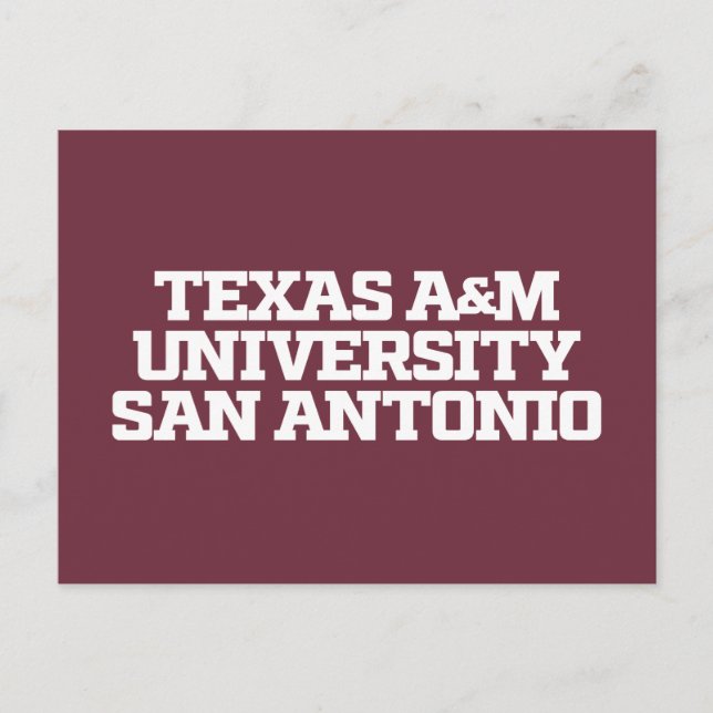 Texas A&M University - San Antonio Postkarte (Vorderseite)