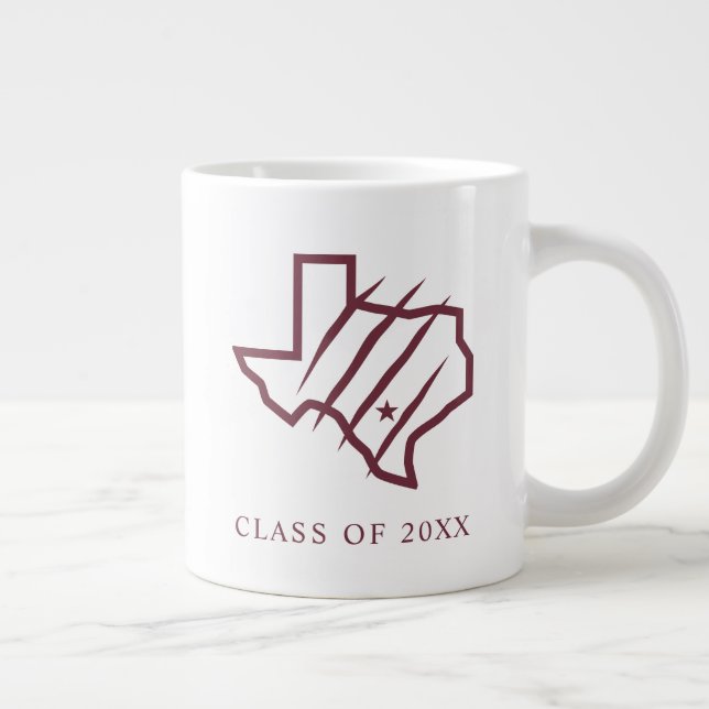 Texas A&M University - San Antonio | Staat-Logo Jumbo-Tasse (Rechts)