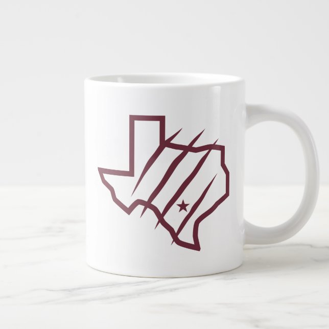 Texas A&M University - San Antonio | Staat-Logo Jumbo-Tasse (Rechts)