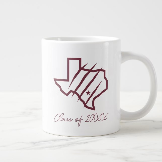 Texas A&M University - San Antonio | Staat-Logo Jumbo-Tasse (Rechts)