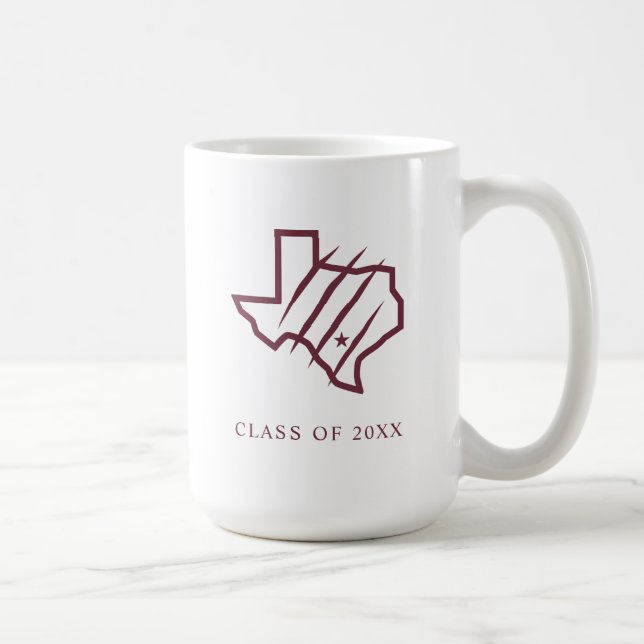 Texas A&M University - San Antonio | Staat-Logo Kaffeetasse (Rechts)