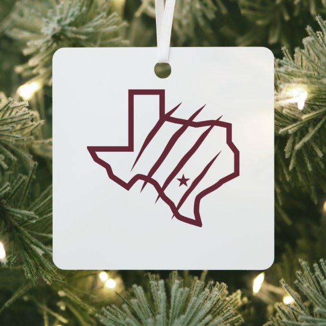 Texas A&M University - San Antonio | Staat-Logo Ornament Aus Metall (InSitu)
