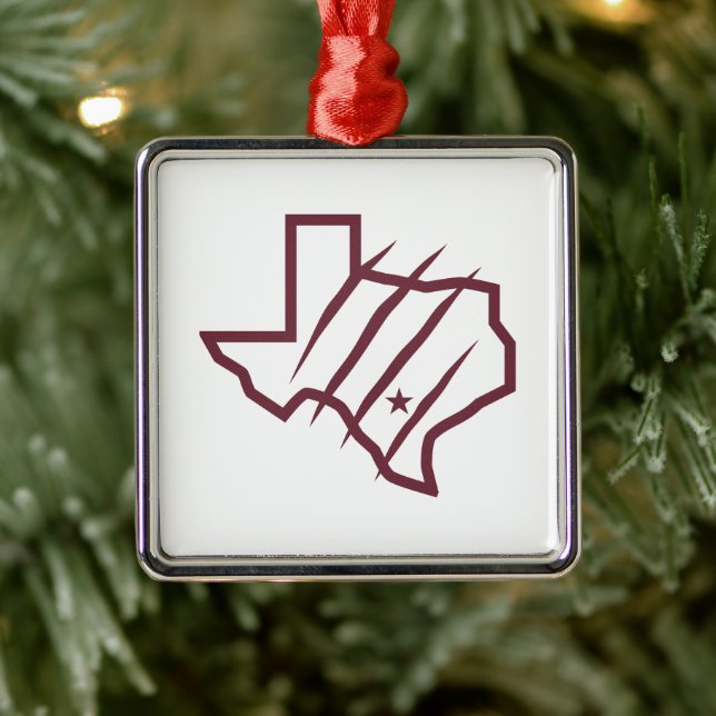 Texas A&M University - San Antonio | Staat-Logo Ornament Aus Metall (Baum)