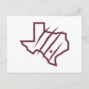 Texas A&M University - San Antonio   Staat-Logo Postkarte