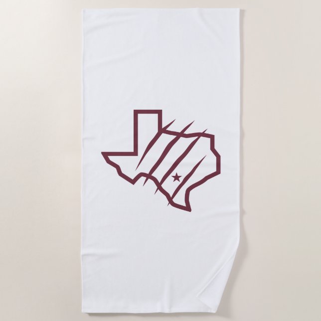 Texas A&M University - San Antonio | Staat-Logo Strandtuch (Vorderseite)