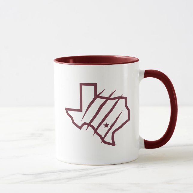 Texas A&M University - San Antonio | Staat-Logo Tasse (Rechts)