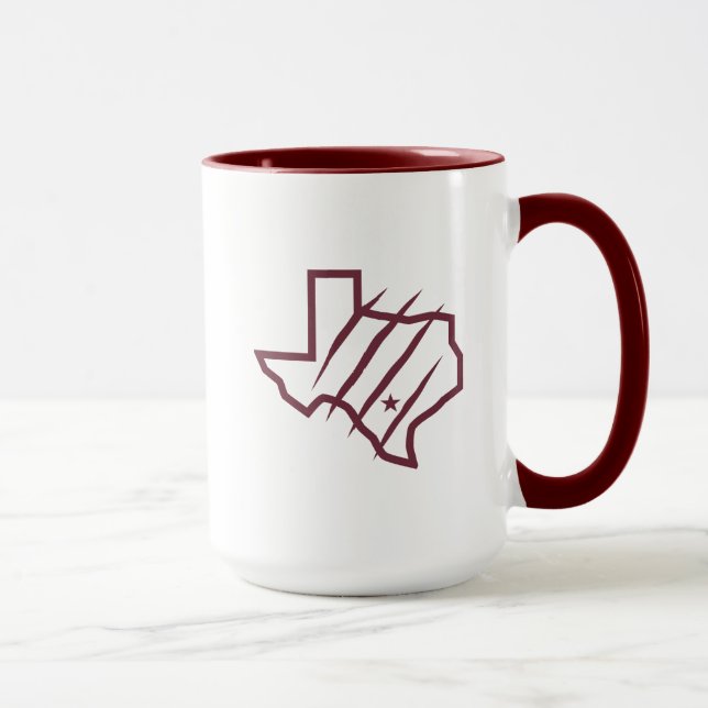 Texas A&M University - San Antonio | Staat-Logo Tasse (Rechts)