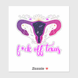 Texas Abortion Ban Celestial Uterus Protest Auto Aufkleber