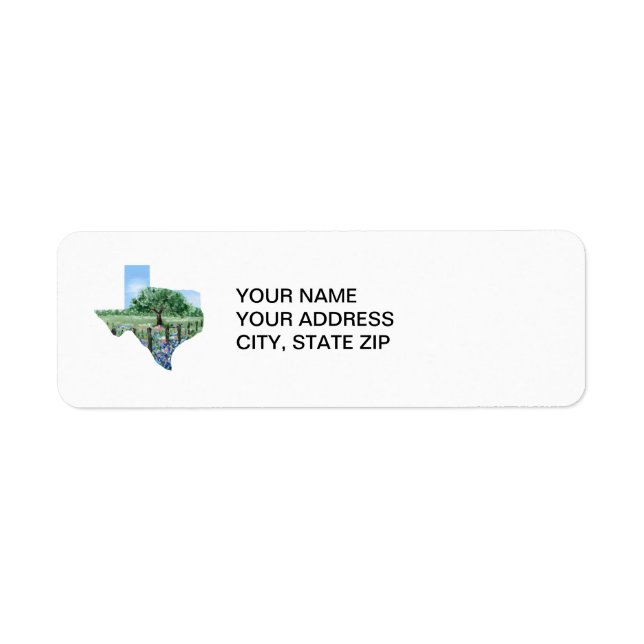 Texas Address Labels (Vorne)