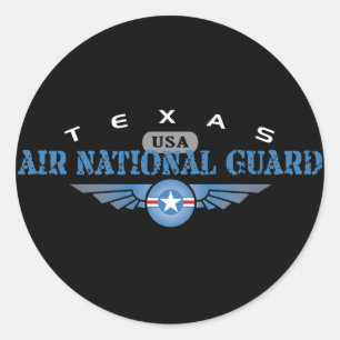 Texas Air National Guard Runder Aufkleber