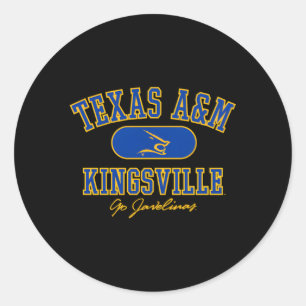 Texas Am Kingsville Javelinas Varsity Runder Aufkleber