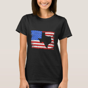 Texas American Flag Kontur störte Ultimate 4t T-Shirt