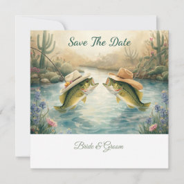 Texas-Angeln Hochzeit Save the Date